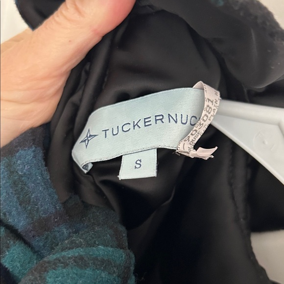 Tucker nick small Plaid Ruffle Collar Top bow - Picture 5 of 5